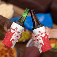 Custom Tunisia Football 4 in 1 Can Cooler Tumbler Go Eagles of Carthage