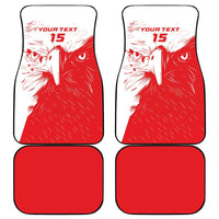 Custom Tunisia Football Car Mats Go Eagles of Carthage