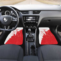 Custom Tunisia Football Car Mats Go Eagles of Carthage
