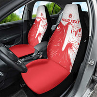 Custom Tunisia Football Car Seat Cover Go Eagles of Carthage