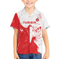 Custom Tunisia Football Family Matching Off Shoulder Maxi Dress and Hawaiian Shirt Go Eagles of Carthage - Wonder Print Shop