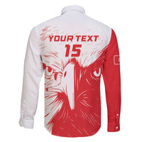 Custom Tunisia Football Family Matching Puletasi and Hawaiian Shirt Go Eagles of Carthage
