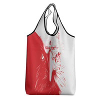 Custom Tunisia Football Grocery Bag Go Eagles of Carthage