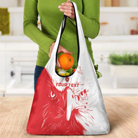 Custom Tunisia Football Grocery Bag Go Eagles of Carthage