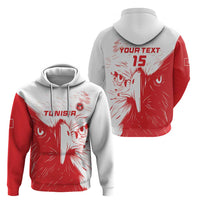 Custom Tunisia Football Hoodie Go Eagles of Carthage - Wonder Print Shop