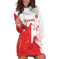 Custom Tunisia Football Hoodie Dress Go Eagles of Carthage - Wonder Print Shop