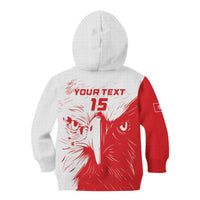 Custom Tunisia Football Kid Hoodie Go Eagles of Carthage - Wonder Print Shop