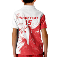 Custom Tunisia Football Kid Polo Shirt Go Eagles of Carthage - Wonder Print Shop