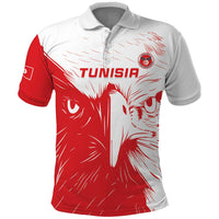 Custom Tunisia Football Polo Shirt Go Eagles of Carthage - Wonder Print Shop