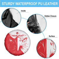 Custom Tunisia Football Spare Tire Cover Go Eagles of Carthage - Wonder Print Shop