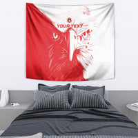 Custom Tunisia Football Tapestry Go Eagles of Carthage - Wonder Print Shop