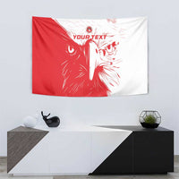 Custom Tunisia Football Tapestry Go Eagles of Carthage - Wonder Print Shop