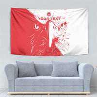 Custom Tunisia Football Tapestry Go Eagles of Carthage - Wonder Print Shop
