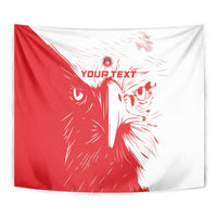 Custom Tunisia Football Tapestry Go Eagles of Carthage - Wonder Print Shop