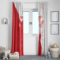 Custom Tunisia Football Window Curtain Go Eagles of Carthage - Wonder Print Shop