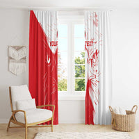 Custom Tunisia Football Window Curtain Go Eagles of Carthage - Wonder Print Shop