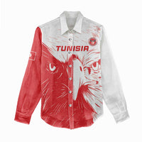 Custom Tunisia Football Women Casual Shirt Go Eagles of Carthage - Wonder Print Shop