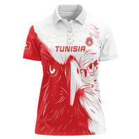 Custom Tunisia Football Women Polo Shirt Go Eagles of Carthage - Wonder Print Shop