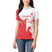 Custom Tunisia Football Women Polo Shirt Go Eagles of Carthage - Wonder Print Shop