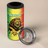 Custom Senegal Football 4 in 1 Can Cooler Tumbler Go Lions of Teranga