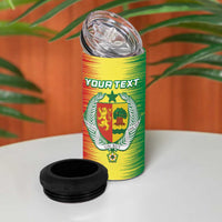 Custom Senegal Football 4 in 1 Can Cooler Tumbler Go Lions of Teranga