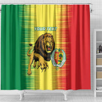 Custom Senegal Football Shower Curtain Go Lions of Teranga - Wonder Print Shop
