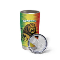 Custom Senegal Football Tumbler Cup Go Lions of Teranga - Wonder Print Shop