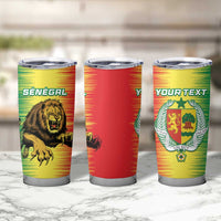 Custom Senegal Football Tumbler Cup Go Lions of Teranga - Wonder Print Shop
