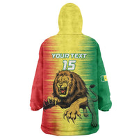 Custom Senegal Football Wearable Blanket Hoodie Go Lions of Teranga - Wonder Print Shop