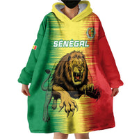Custom Senegal Football Wearable Blanket Hoodie Go Lions of Teranga - Wonder Print Shop