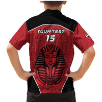 Custom Egypt Football Family Matching Mermaid Dress and Hawaiian Shirt Go Pharaohs - Wonder Print Shop