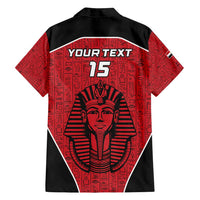 Custom Egypt Football Family Matching Off Shoulder Short Dress and Hawaiian Shirt Go Pharaohs - Wonder Print Shop