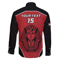 Custom Egypt Football Family Matching Off Shoulder Short Dress and Hawaiian Shirt Go Pharaohs - Wonder Print Shop