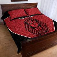 Custom Egypt Football Quilt Bed Set Go Pharaohs - Wonder Print Shop