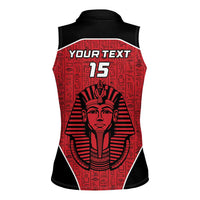 Custom Egypt Football Women Sleeveless Polo Shirt Go Pharaohs - Wonder Print Shop