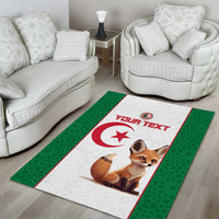 Custom Algeria Football Area Rug Go Fennec Foxes