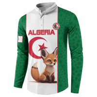 Custom Algeria Football Button Sweatshirt Go Fennec Foxes