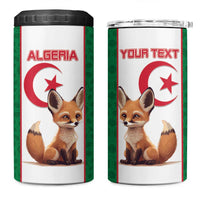 Custom Algeria Football 4 in 1 Can Cooler Tumbler Go Fennec Foxes