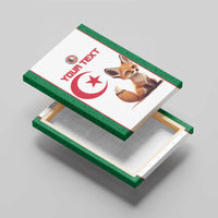 Custom Algeria Football Canvas Wall Art Go Fennec Foxes
