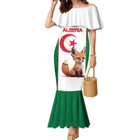 Custom Algeria Football Family Matching Mermaid Dress and Hawaiian Shirt Go Fennec Foxes - Wonder Print Shop