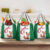 Custom Algeria Football Grocery Bag Go Fennec Foxes
