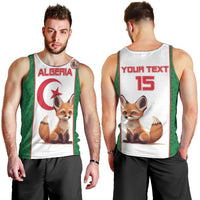 Custom Algeria Football Men Tank Top Go Fennec Foxes - Wonder Print Shop