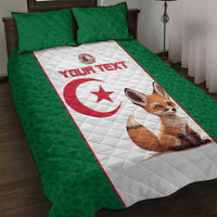 Custom Algeria Football Quilt Bed Set Go Fennec Foxes - Wonder Print Shop