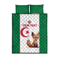 Custom Algeria Football Quilt Bed Set Go Fennec Foxes - Wonder Print Shop