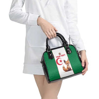 Custom Algeria Football Shoulder Handbag Go Fennec Foxes - Wonder Print Shop