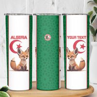 Custom Algeria Football Skinny Tumbler Go Fennec Foxes - Wonder Print Shop