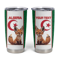 Custom Algeria Football Tumbler Cup Go Fennec Foxes - Wonder Print Shop