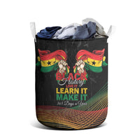 Ghana Black History Month Laundry Basket Live It Learn It Make It - Wonder Print Shop