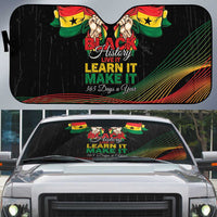 Ghana Black History Month Auto Sun Shade Live It Learn It Make It - Wonder Print Shop