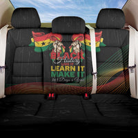 Ghana Black History Month Back Car Seat Cover Live It Learn It Make It - Wonder Print Shop